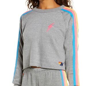 Aviator Nation Bolt Classic Cropped Sweatshirt